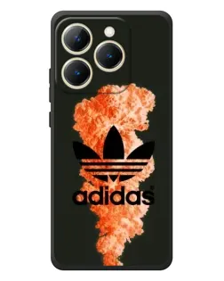 Чехол для Realme 15T с картинкой «Оранжевый дым Adidas»