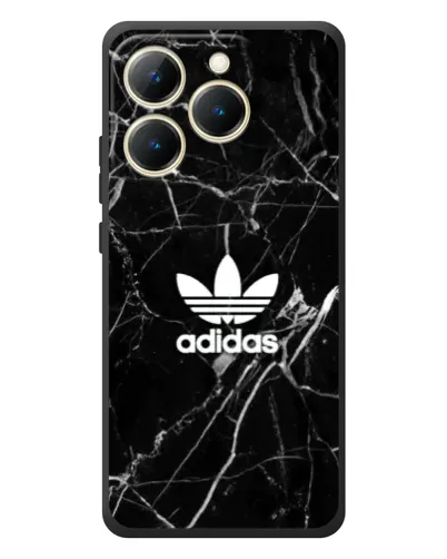 Чехол для Realme 15T с картинкой «Белый мрамор Adidas»