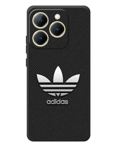 Чехол для Realme 15T с картинкой «Adidas Карбоновая текстура»