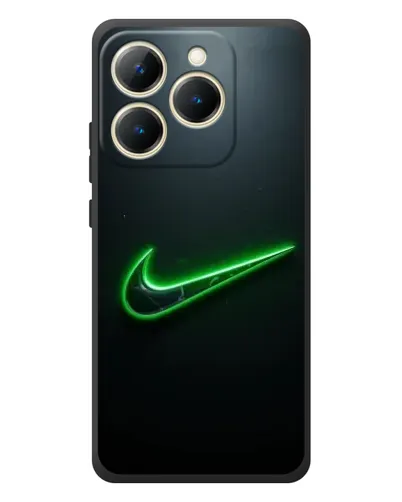 Чехол для Realme 15T с картинкой «Неоновый контур Nike»