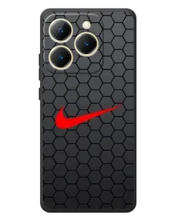 Чехол для Realme 15T с картинкой «Nike — карбоновая сетка»