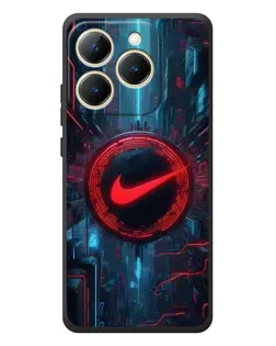 Чехол для Realme 15T с картинкой «Техногенный стиль Nike»