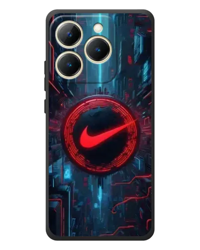 Чехол для Realme 15T с картинкой «Техногенный стиль Nike»