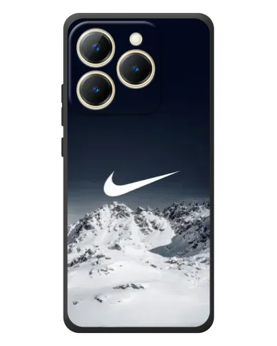 Чехол для Realme 15T с картинкой «Nike — зимние горы»