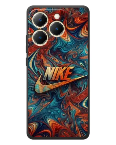 Чехол для Realme 15T с картинкой «Nike в абстракции»