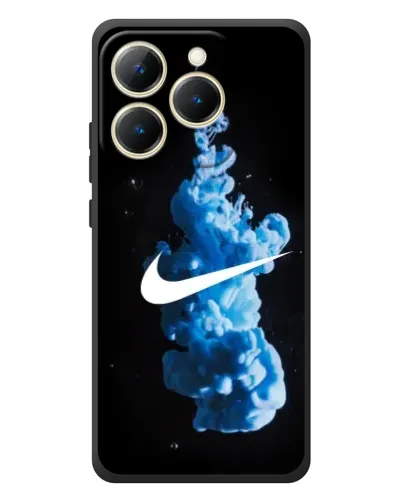 Чехол для Realme 15T с картинкой «Nike и синий дым»
