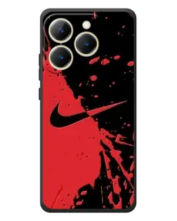 Чохол для Realme 15T з картинкою «Червоні бризки Nike» Чохол для Realme 15T з картинкою «Червоні бризки Nike»