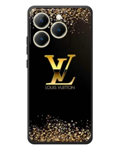 Чехол для Realme 15T с картинкой «LV — золотые искры»