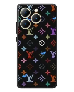 Чехол для Realme 15T с картинкой «Цветная монограмма LV»