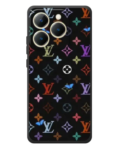 Чехол для Realme 15T с картинкой «Цветная монограмма LV»