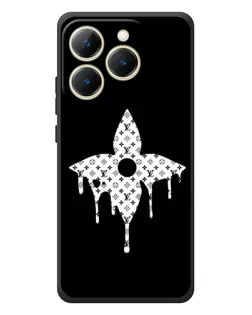 Чехол для Realme 15T с картинкой «Цветочная монограмма»