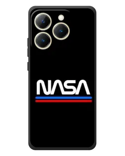 Чехол для Realme 15T с картинкой «NASA — классика Red Blue»