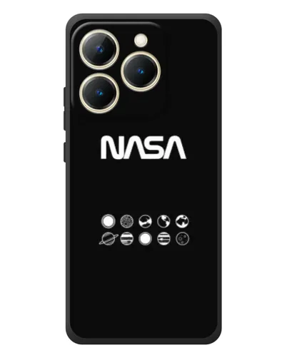 Чехол для Realme 15T с картинкой «NASA — технический принт»