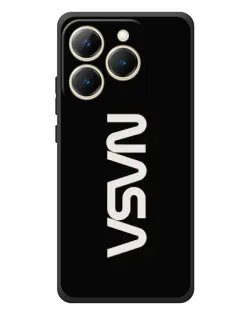 Чехол для Realme 15T с картинкой «NASA — вертикальный логотип»
