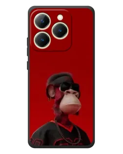 Чехол для Realme 15T с картинкой «Bored Ape в красном»