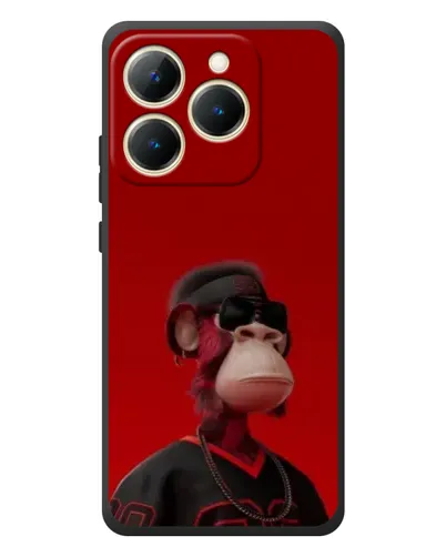 Чехол для Realme 15T с картинкой «Bored Ape в красном»