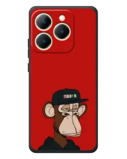 Чехол для Realme 15T с картинкой «Bored Ape — красный фон»