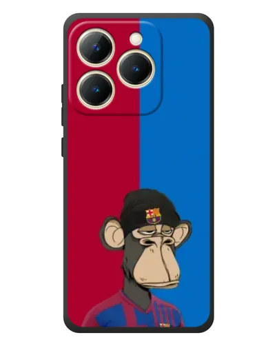 Чехол для Realme 15T с картинкой «Bored Ape — фанат Барсы»