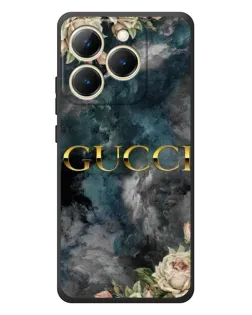 Чехол для Realme 15T с картинкой «Абстрактные цветы Gucci»