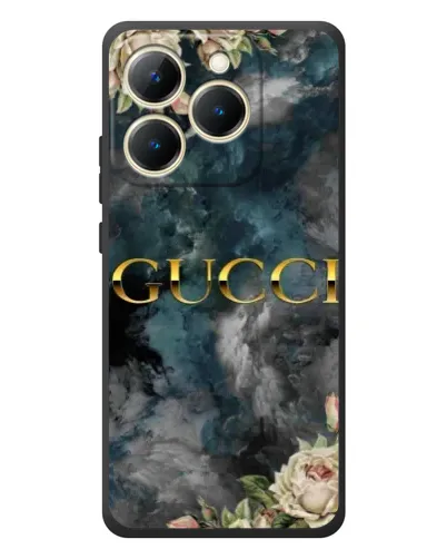 Чехол для Realme 15T с картинкой «Абстрактные цветы Gucci»