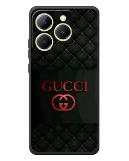 Чехол для Realme 15T с картинкой «Gucci — стеганый черный»