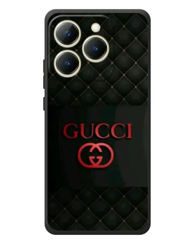 Чехол для Realme 15T с картинкой «Gucci — стеганый черный»