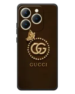 Чехол для Realme 15T с картинкой «Gucci — золотая бабочка»