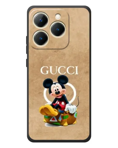 Чехол для Realme 15T с картинкой «Микки Маус Gucci — крафт»