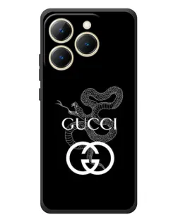 Чехол для Realme 15T с картинкой «Gucci — серебряная змея»