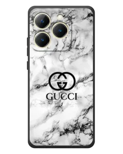 Чехол для Realme 15T с картинкой «Gucci — мраморный шик»