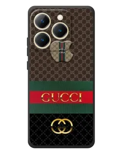 Чехол для Realme 15T с картинкой «Gucci — брендированный десерт»