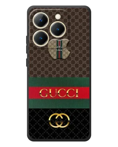 Чехол для Realme 15T с картинкой «Gucci — брендированный десерт»