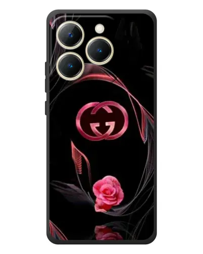 Чехол для Realme 15T с картинкой «Gucci — неоновая роза»