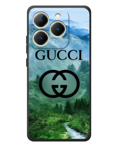 Чехол для Realme 15T с картинкой «Gucci — горный пейзаж»
