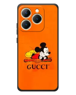 Чехол для Realme 15T с картинкой «Микки Маус Gucci — оранж»