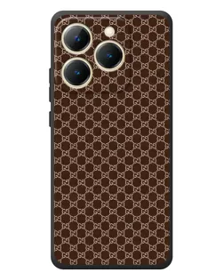 Чехол для Realme 15T с картинкой «Gucci — шоколадная сетка»