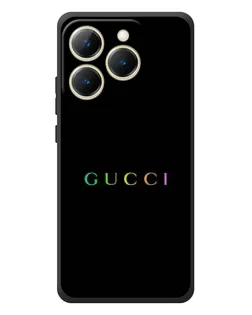 Чехол для Realme 15T с картинкой «Gucci — неоновый минимализм»