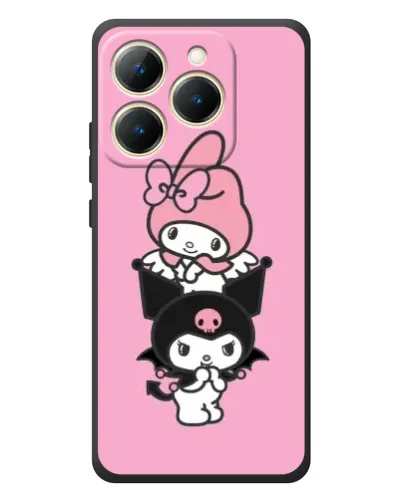 Чехол для Realme 15T с картинкой «My Melody и Kuromi» Чехол для Realme 15T с картинкой «My Melody и Kuromi»