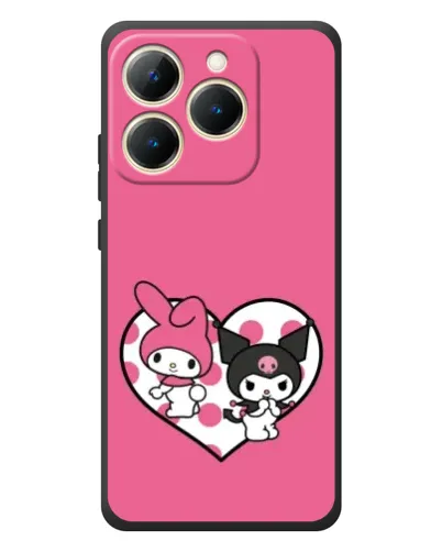 Чехол для Realme 15T с картинкой «Kuromi и My Melody» Чехол для Realme 15T с картинкой «Kuromi и My Melody»