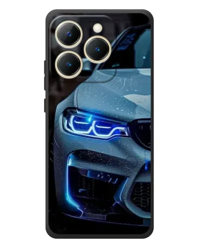 Чехол для Realme 15T с картинкой «Взгляд BMW с синими фарами»