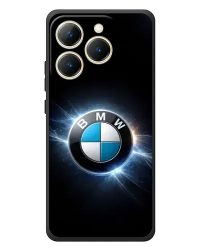 Чехол для Realme 15T с картинкой «BMW — неоновое сияние»