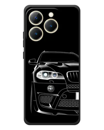 Чехол для Realme 15T с картинкой «Темный силуэт BMW»
