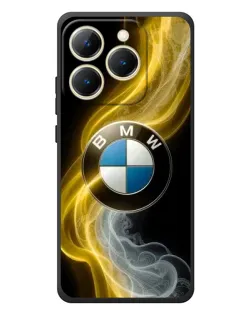 Чехол для Realme 15T с картинкой «Золотистый дым BMW»