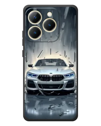 Чехол для Realme 15T с картинкой «BMW в свете фар»