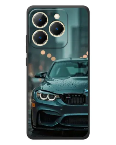 Чехол для Realme 15T с картинкой «BMW в огнях города»