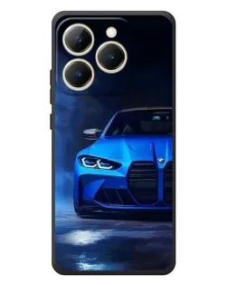 Чехол для Realme 15T с картинкой «Голубая BMW M4»