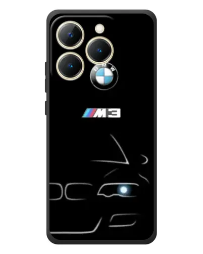 Чехол для Realme 15T с картинкой «Минималистичный принт BMW M3»