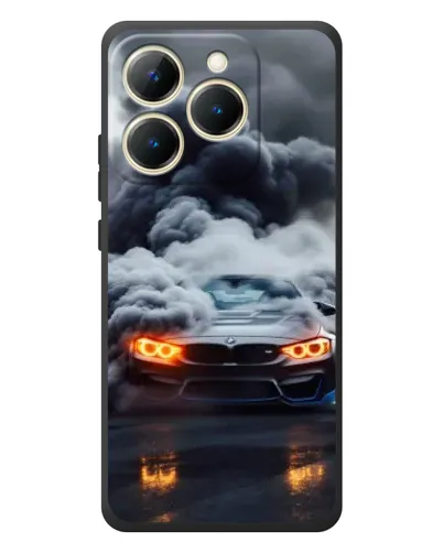 Чехол для Realme 15T с картинкой «BMW в дыму»