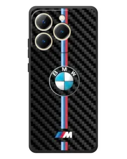 Чехол для Realme 15T с картинкой «Эмблема BMW и карбон»