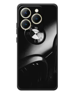 Чехол для Realme 15T с картинкой «Эмблема BMW — макро»